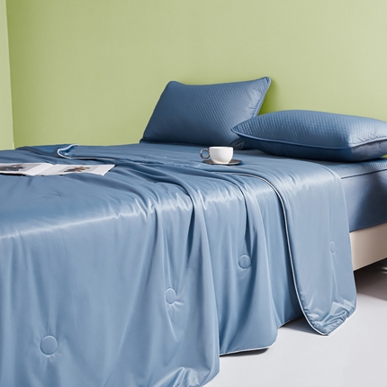 91家纺网 家纺一手货源 找家纺 （总）莱登卡奴 2025新款A类云母凉感丝夏被四件套夏凉被空调被子被芯