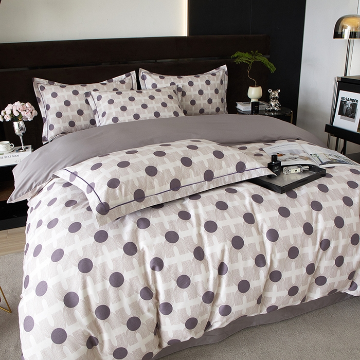 91家纺网 家纺一手货源 找家纺 沐白 2024新款全棉全棉13376全活性印花黄金棉系列四件套 玛吉拉