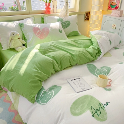 91家纺网 家纺一手货源 找家纺 （总）卡斯诺家纺馆 2025新款A类水洗云朵棉四件套（下载包包含买家秀）