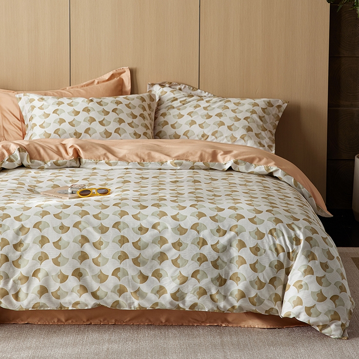 91家纺网 家纺一手货源 找家纺 千朵森 2024新款A类40支长绒棉全棉印花四件套（风格二） 爱丽丝