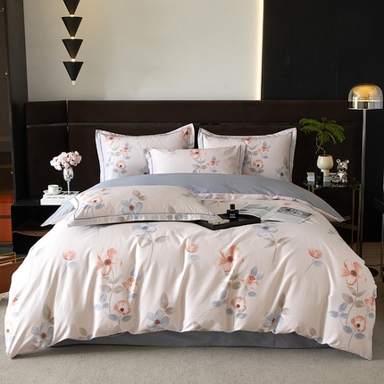 91家纺网 家纺一手货源 找家纺 （总）沐白 2024新款全棉全棉13376全活性印花黄金棉系列四件套