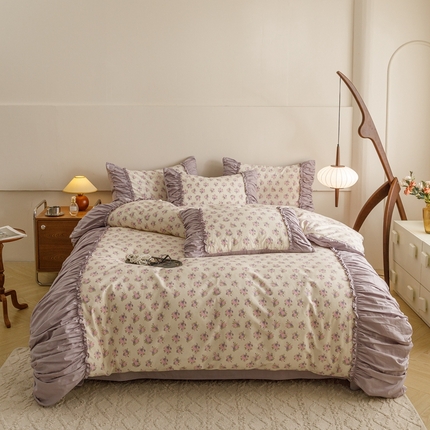 91家纺网 家纺一手货源 找家纺 （总）金奇达家纺 2024新款【南法庄园】全棉四件套