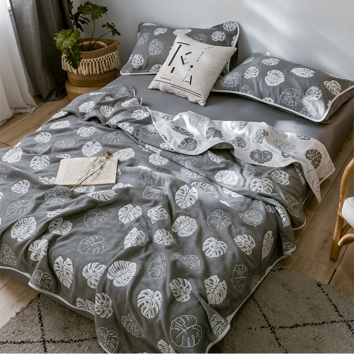 91家纺网 家纺一手货源 找家纺 （总）朴尔 2024经典六层纱布全棉毛巾被系列