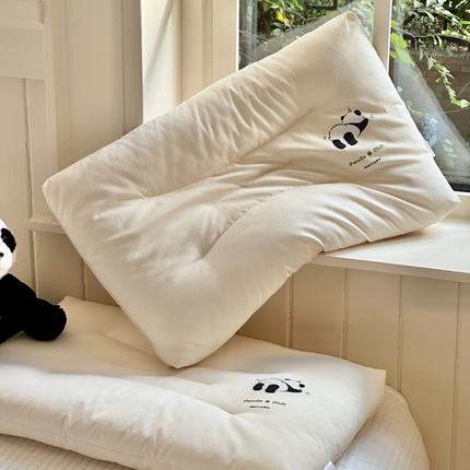 91家纺网 家纺一手货源 找家纺 （总）北鸣有鱼2024新款PandaChill熊猫躺平枕学生枕儿童枕头枕芯