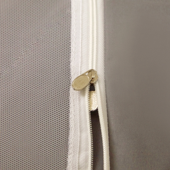 91家纺网 家纺一手货源 找家纺 宅部落 2024新款99%全遮光涂层学生上下铺蚊帐 纯色-灰色