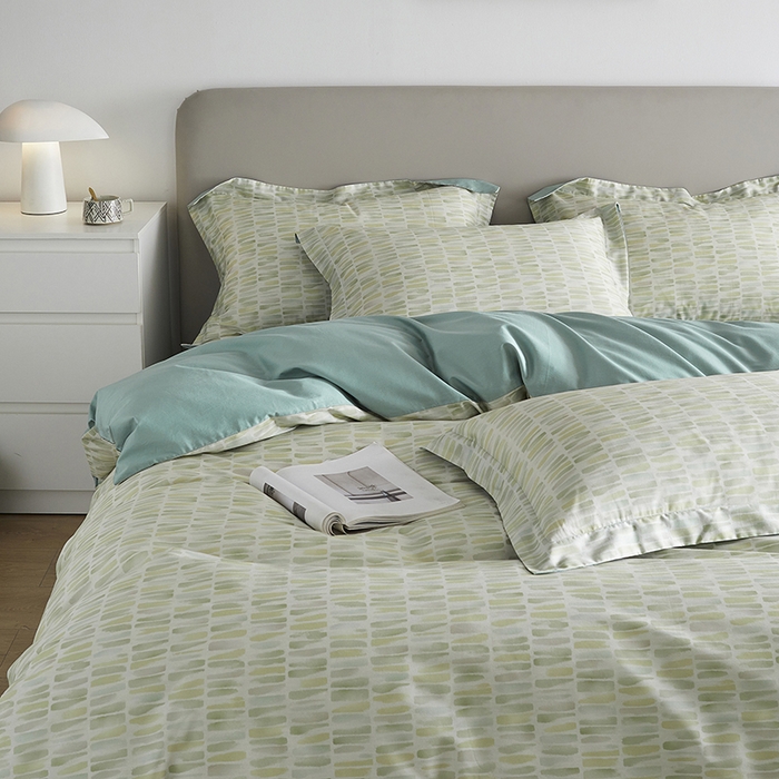 91家纺网 家纺一手货源 找家纺 千朵森 2024新款A类40支长绒棉全棉印花四件套-风格一 霓裳