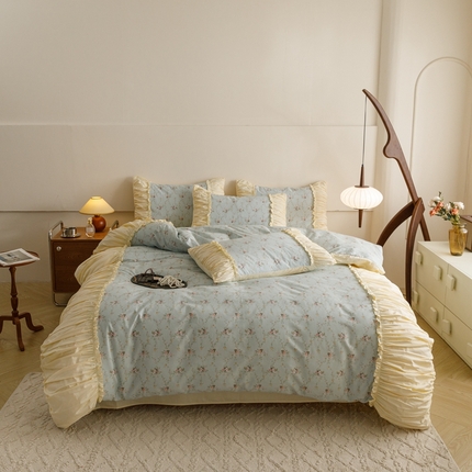 91家纺网 家纺一手货源 找家纺 （总）金奇达家纺 2024新款【南法庄园】全棉四件套