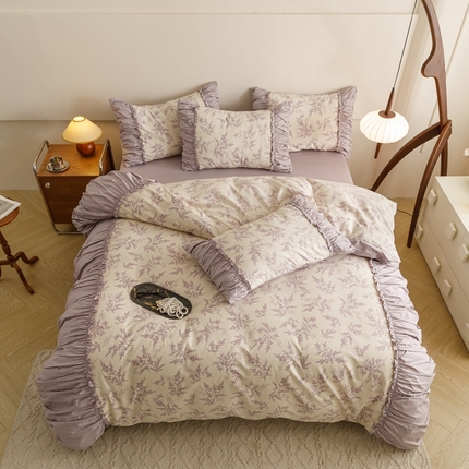 91家纺网 家纺一手货源 找家纺 （总）金奇达家纺 2024新款【南法庄园】全棉四件套