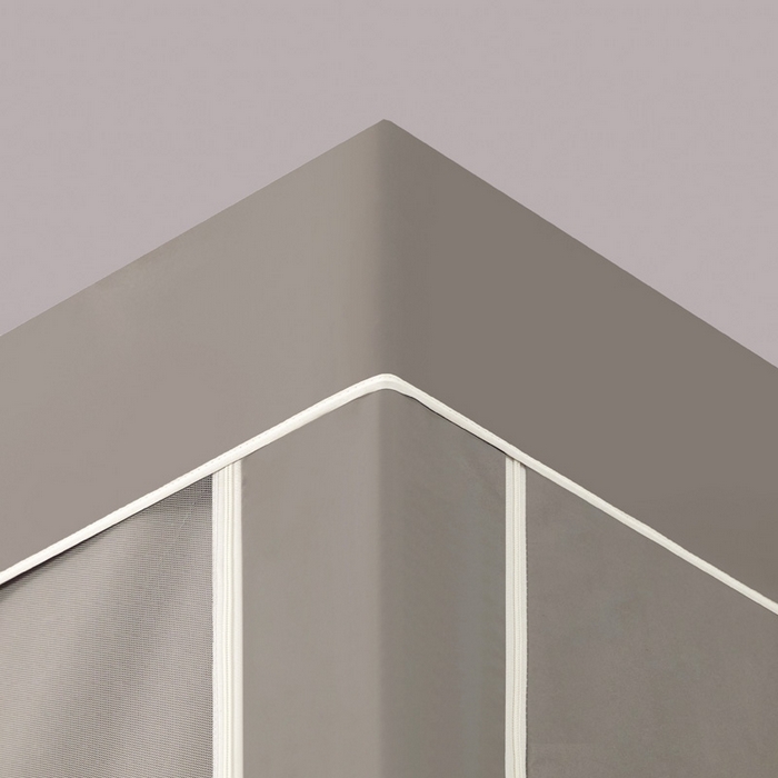 91家纺网 家纺一手货源 找家纺 宅部落 2024新款99%全遮光涂层学生上下铺蚊帐 纯色-灰色