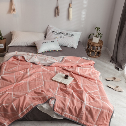 91家纺网 家纺一手货源 找家纺 （总）朴尔 2024经典六层纱布全棉毛巾被系列