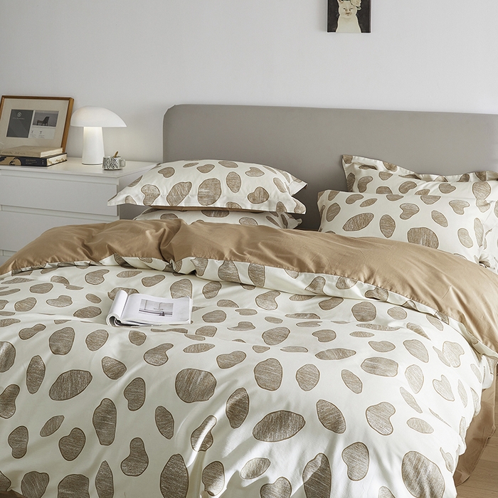 91家纺网 家纺一手货源 找家纺 千朵森 2024新款A类40支长绒棉全棉印花四件套-风格一 光之旅