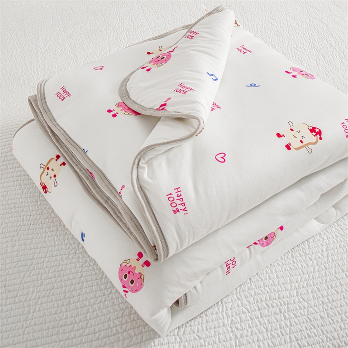 91家纺网 家纺一手货源 找家纺 米米儿家纺 2024新款A类针织棉夏被夏凉被被子被芯 曲奇伙伴