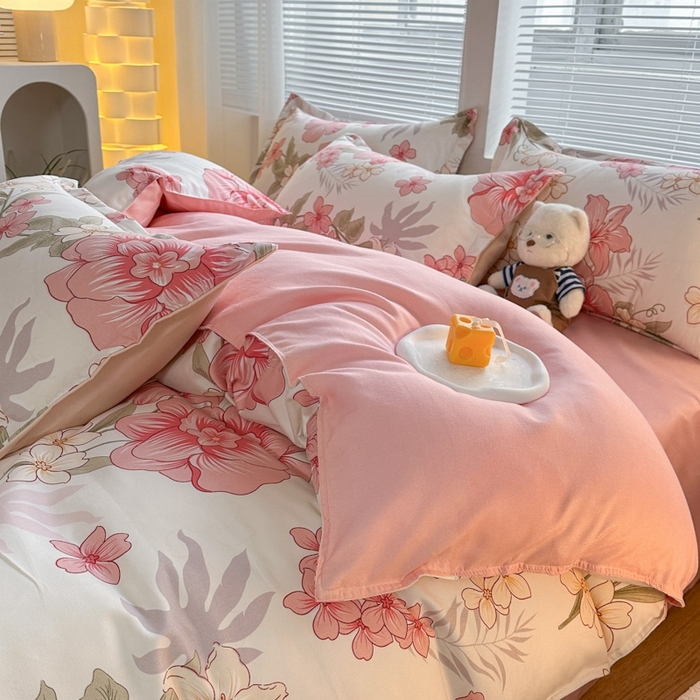 91家纺网 家纺一手货源 找家纺 米瑞娜 2025新款植物羊绒四件套 挽香