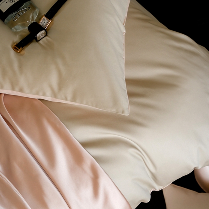 91家纺网 家纺一手货源 找家纺 鹿班家居 2024新款100S长绒棉双拼套件 标准会员-10 森绿