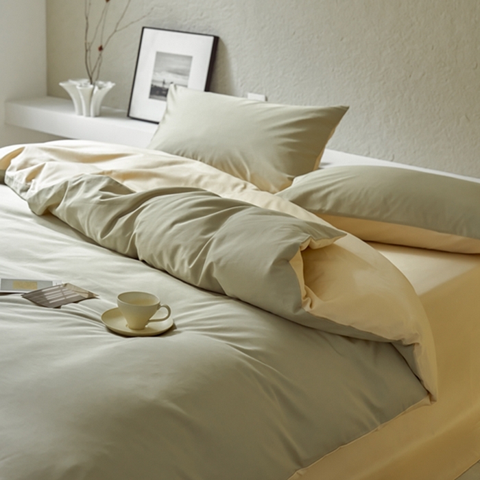 91家纺网 家纺一手货源 找家纺 鹿班家居 2024新款100S长绒棉双拼套件 标准会员-10 森绿