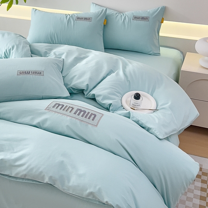 91家纺网 家纺一手货源 找家纺 （总）KA家纺 2025春夏新品60S轻奢刺绣全棉四件套M款 礼盒装