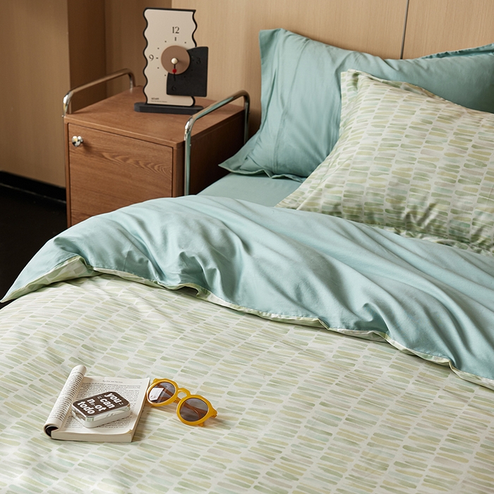 91家纺网 家纺一手货源 找家纺 千朵森 2024新款A类40支长绒棉全棉印花四件套（风格二） 霓裳