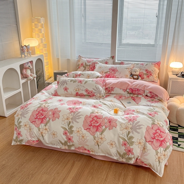 91家纺网 家纺一手货源 找家纺 米瑞娜 2025新款植物羊绒四件套 挽香