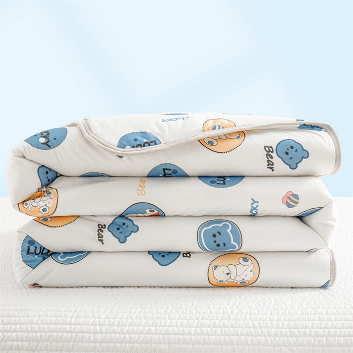 91家纺网 家纺一手货源 找家纺 米米儿家纺 2024新款A类针织棉夏被夏凉被被子被芯 米米熊