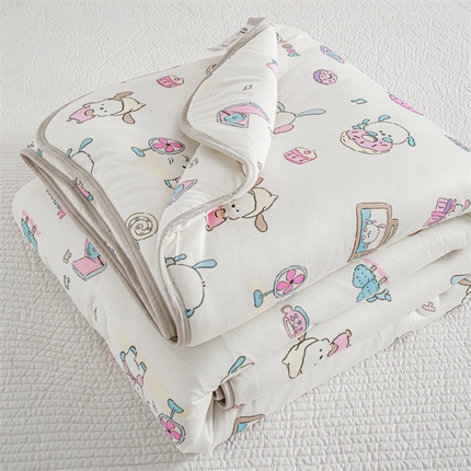 米米儿家纺 2024新款A类针织棉夏被夏凉被被子被芯 帕帕狗