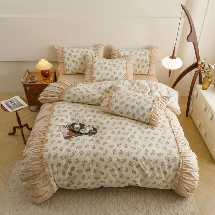 91家纺网 家纺一手货源 找家纺 （总）金奇达家纺 2024新款【南法庄园】全棉四件套