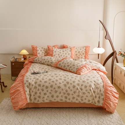 91家纺网 家纺一手货源 找家纺 （总）金奇达家纺 2024新款【南法庄园】全棉四件套