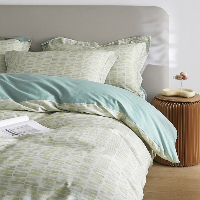 91家纺网 家纺一手货源 找家纺 千朵森 2024新款A类40支长绒棉全棉印花四件套-风格一 霓裳