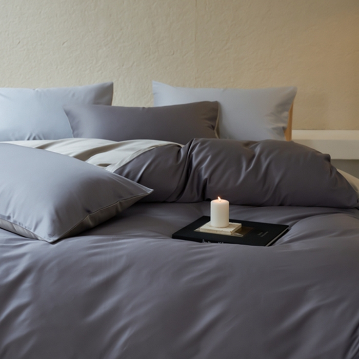 91家纺网 家纺一手货源 找家纺 鹿班家居 2024新款100S长绒棉双拼套件 标准会员-10 浓情灰