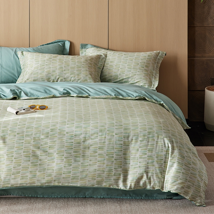 91家纺网 家纺一手货源 找家纺 千朵森 2024新款A类40支长绒棉全棉印花四件套（风格二） 霓裳