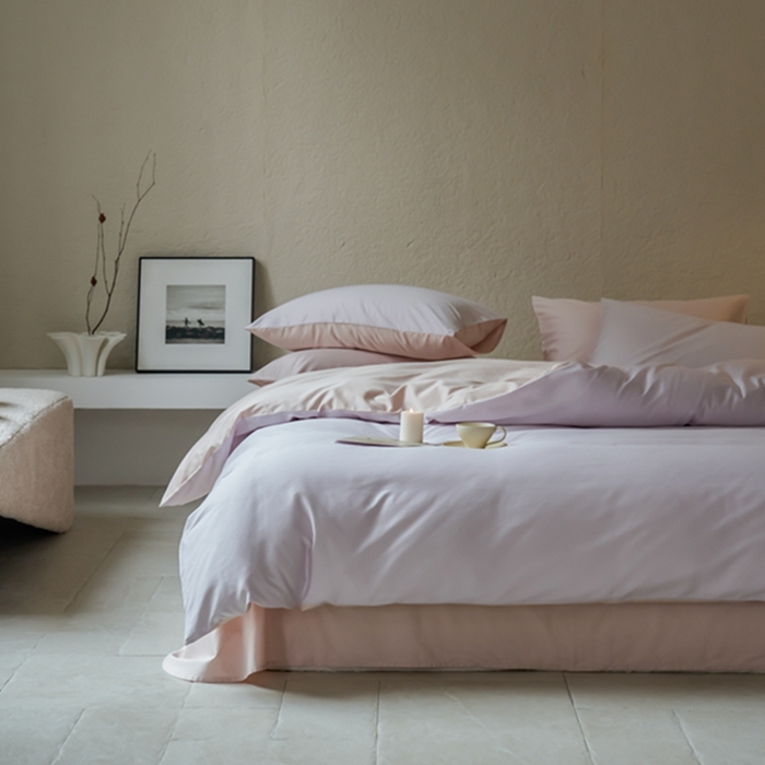 91家纺网 家纺一手货源 找家纺 鹿班家居 2024新款100S长绒棉双拼套件 标准会员-10 奶芋紫