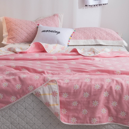 91家纺网 家纺一手货源 找家纺 （总）朴尔 2024经典六层纱布全棉毛巾被系列