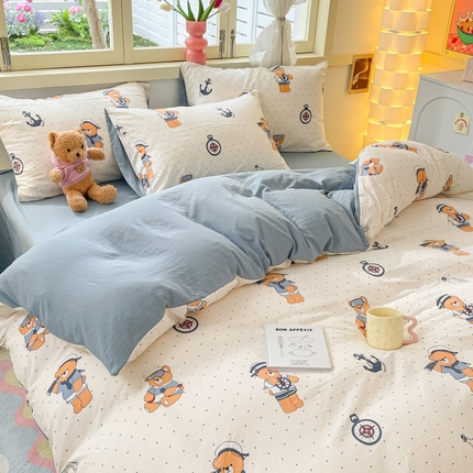 91家纺网 家纺一手货源 找家纺 （总）卡斯诺家纺馆 2025新款A类水洗云朵棉四件套（下载包包含买家秀）