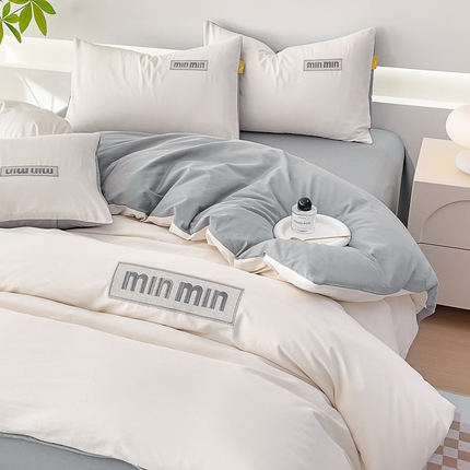 91家纺网 家纺一手货源 找家纺 （总）KA家纺 2025春夏新品60S轻奢刺绣全棉四件套M款 礼盒装