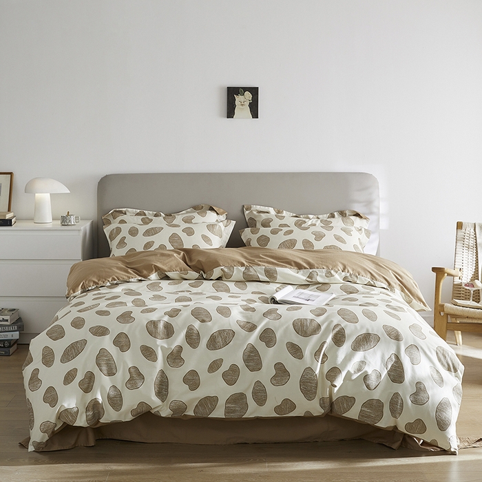 91家纺网 家纺一手货源 找家纺 千朵森 2024新款A类40支长绒棉全棉印花四件套-风格一 光之旅