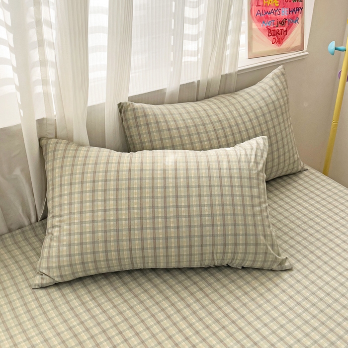 91家纺网 家纺一手货源 找家纺 纽缦家纺 2024素色无印风云朵棉单床笠 觅遇