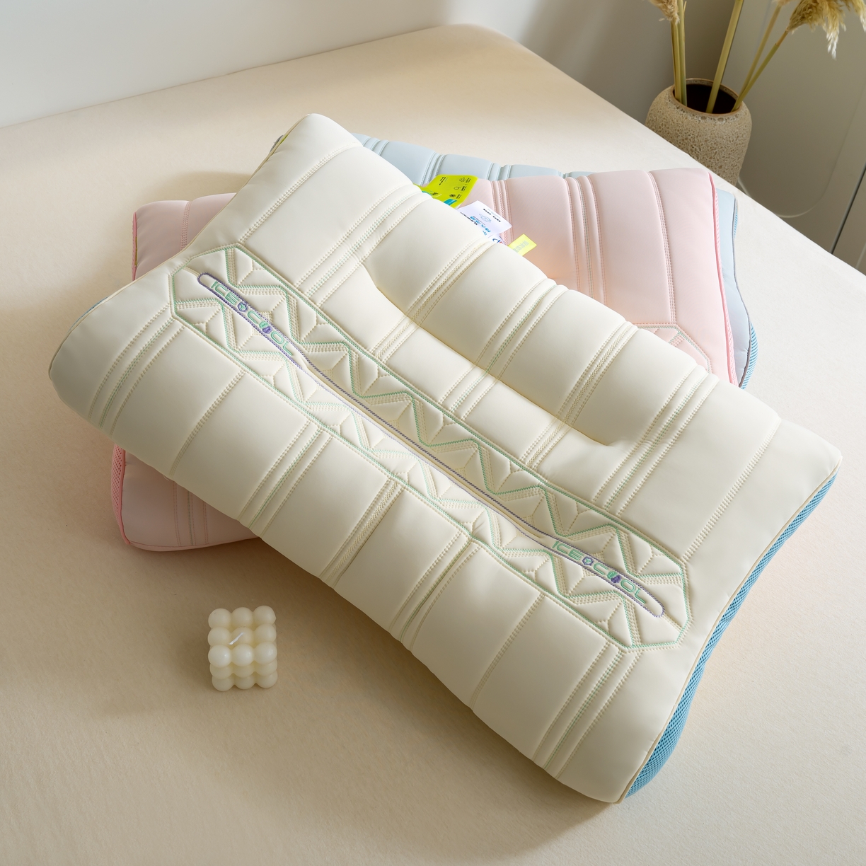 91家纺网 家纺一手货源 找家纺 （总）帝诺妮枕芯坊 2024新款果冻冰丝枕