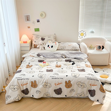 91家纺网 家纺一手货源 找家纺 （总）兄弟坊 2024新款泡泡纱印花夏被