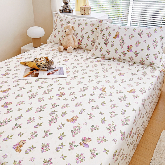 91家纺网 家纺一手货源 找家纺 锦罗绣 2024新款13372全棉印花单品床单 梦境