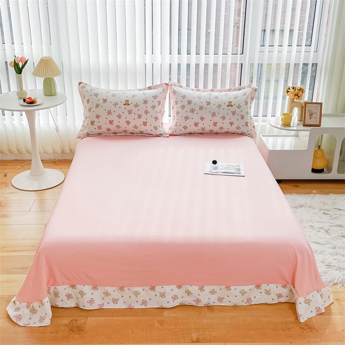 91家纺网 家纺一手货源 找家纺 可思家纺 2024新款直播爆款泡泡棉四件套现货供应 秘境乐园