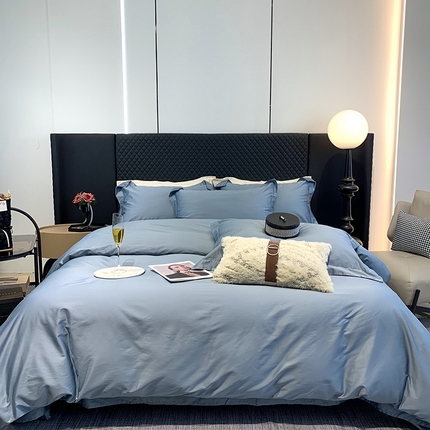 91家纺网 家纺一手货源 找家纺 莱豫家纺 2024新款120支新疆长绒棉纯棉拼色四件套 蒂罗尔