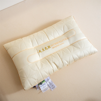 91家纺网 家纺一手货源 找家纺 帝诺妮枕芯坊 2024新款大豆胶质枕 白色