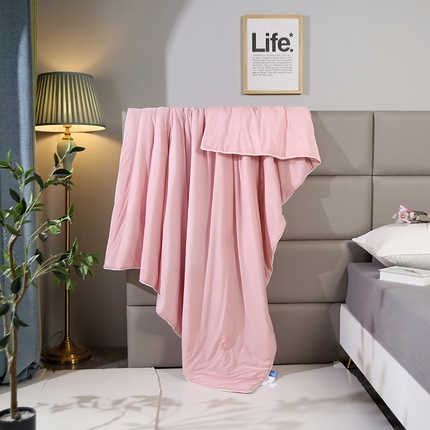 91家纺网 家纺一手货源 找家纺 （总）圣尔雅 2025新款纯色凉感丝夏被空调被夏凉被被子被芯