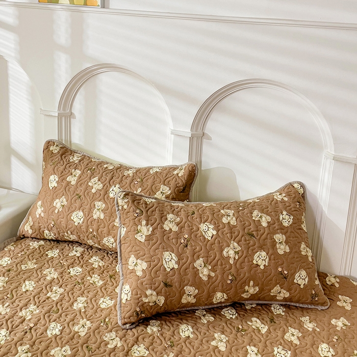 91家纺网 家纺一手货源 找家纺 纽缦家纺  水洗双层纱加厚加棉床垫 捉迷藏