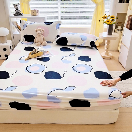 锦罗绣 2024新款13372全棉印花单品床笠 悦见