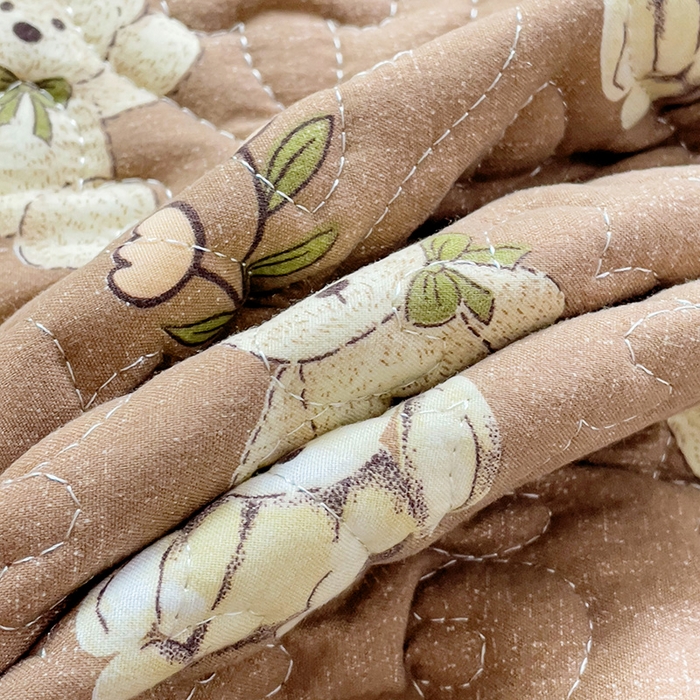 91家纺网 家纺一手货源 找家纺 纽缦家纺 2024水洗双层纱加厚加棉韩版床盖 捉迷藏