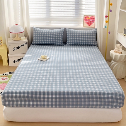 91家纺网 家纺一手货源 找家纺 （总）纽缦家纺 2024素色无印风云朵棉单床笠