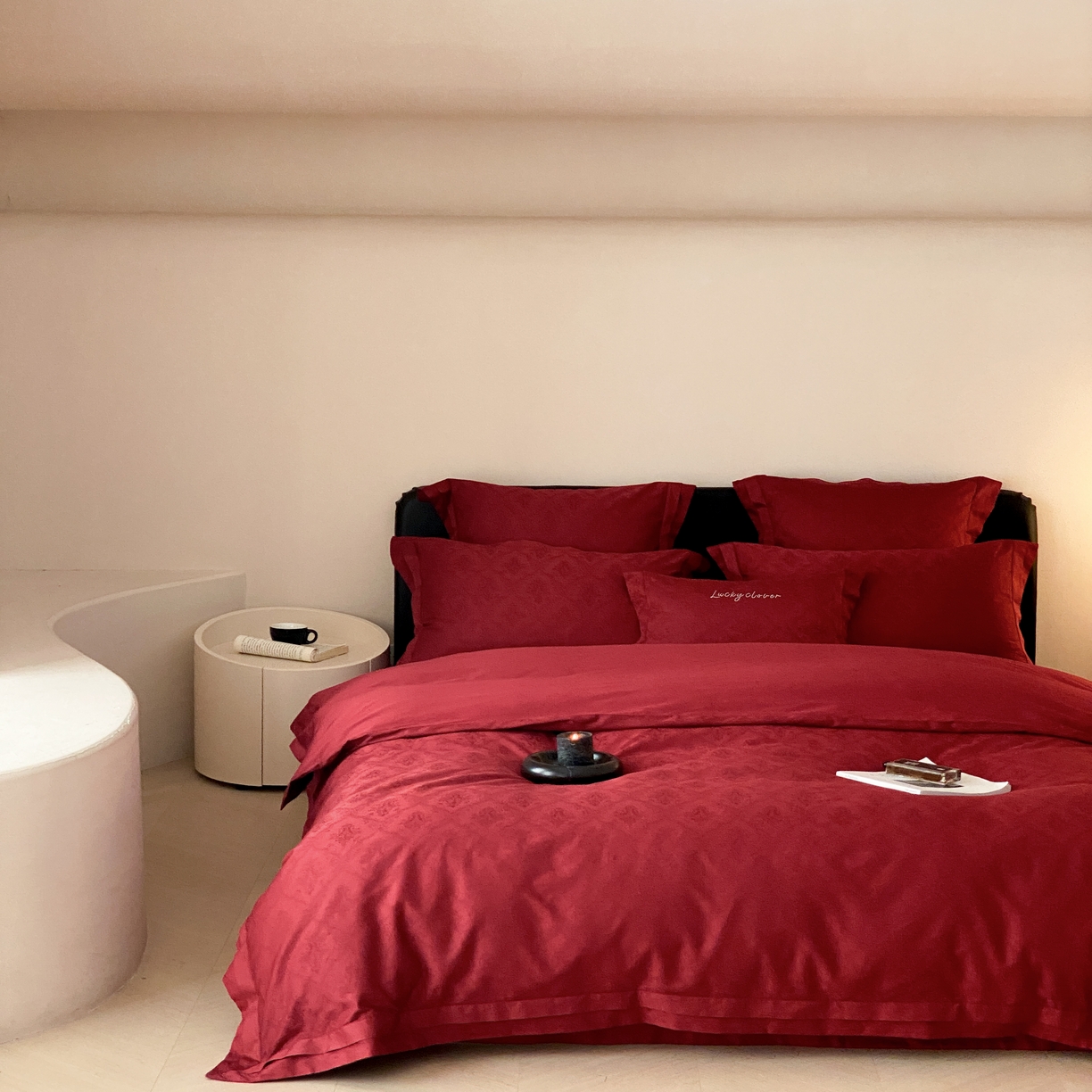 91家纺网 家纺一手货源 找家纺 优然居家纺2024新款纯棉提花双边工艺四件套-西雅图