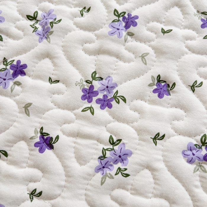 91家纺网 家纺一手货源 找家纺 纽缦家纺 水洗双层纱加厚加棉床笠-床垫保护套 撞进晚风