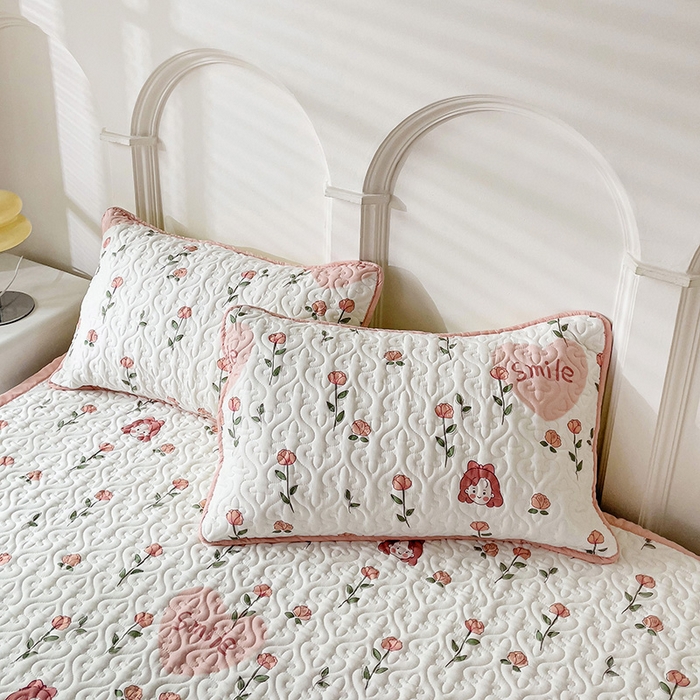 91家纺网 家纺一手货源 找家纺 纽缦家纺  水洗双层纱加厚加棉床垫 日记小姐