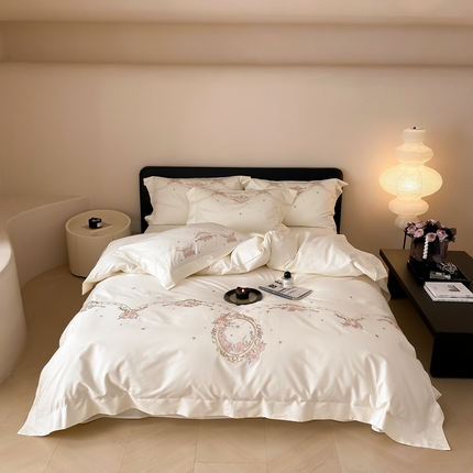 91家纺网 家纺一手货源 找家纺 （总）2024新款100支全棉四件套-慕倾 